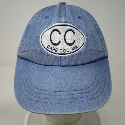 Anvil Cape Cod MA CC Patch Blue One Size Baseball Cap Hat Adjustable Slideback