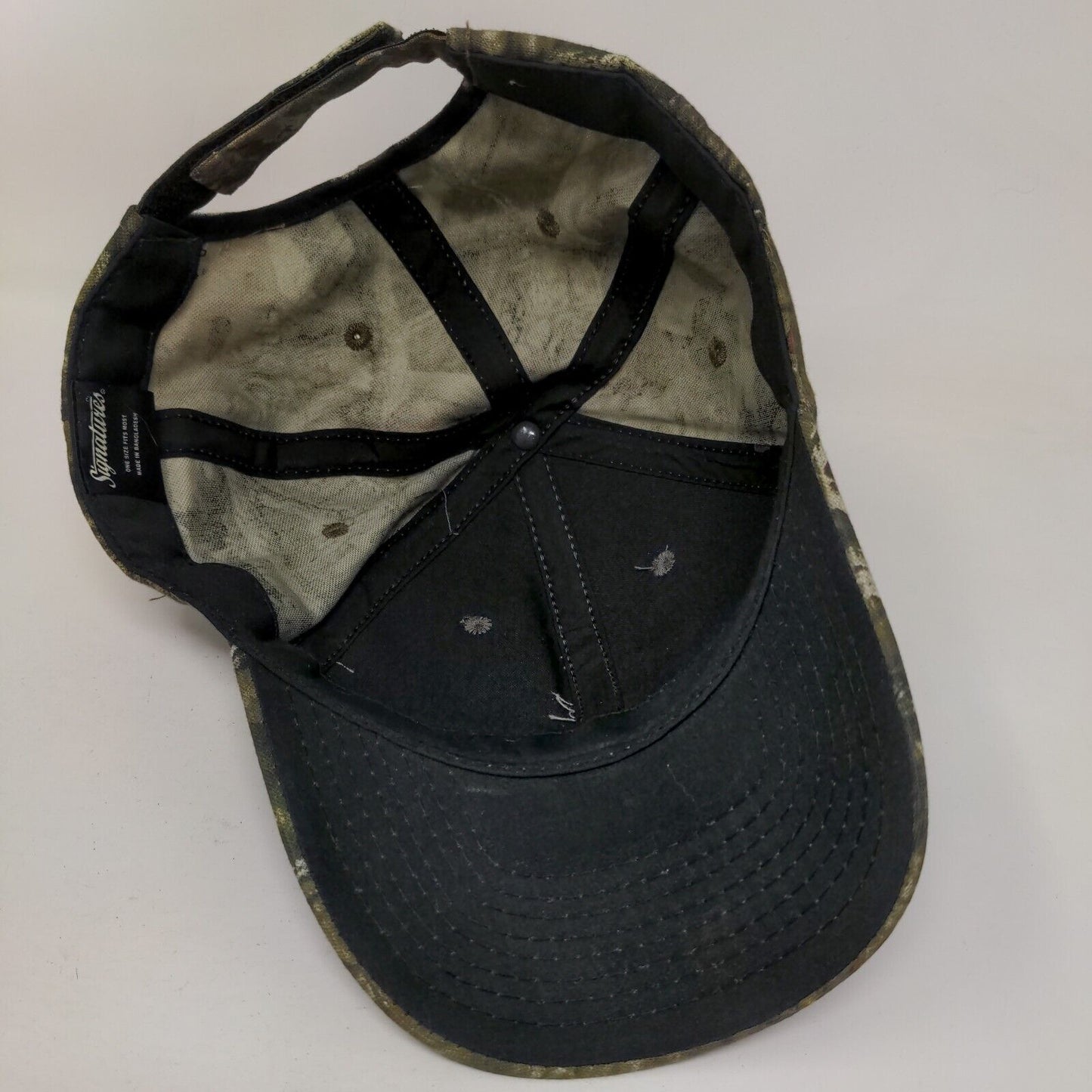 Break-Up Infinity Strapback Hat Camouflage OSFM Adjustable Blank Signatures