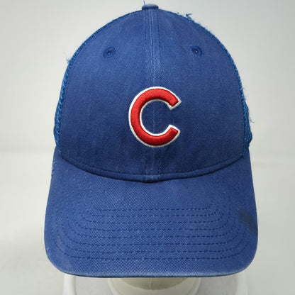 New Era Chicago Cubs MLB Trucker Hat Blue Red White OSFM Snapback Mesh 9FORTY