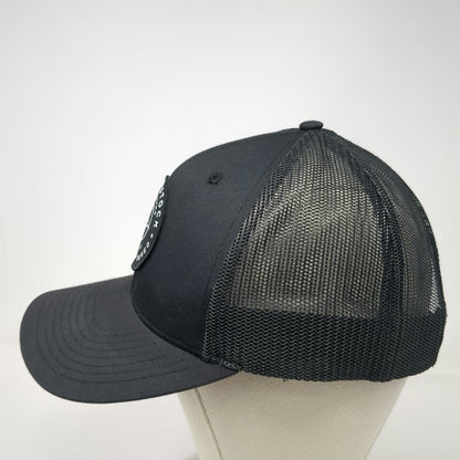 Richardson Trucker Hat Black One Size Boise Idaho Veteran Owned Crosshair Patch