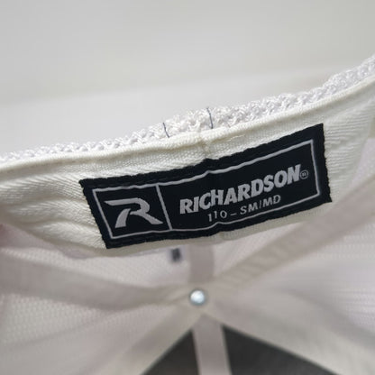 Richardson Baseball Cap Gray White Red M Mesh Flexfit High Mountain Heroes Hat
