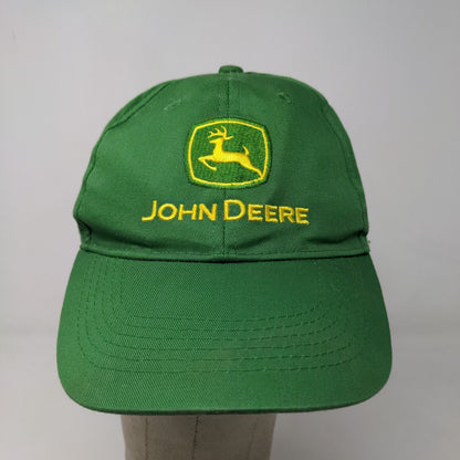 John Deere Men's Snapback Hat Green OSFA Embroidered Retro Logo 100% Cotton