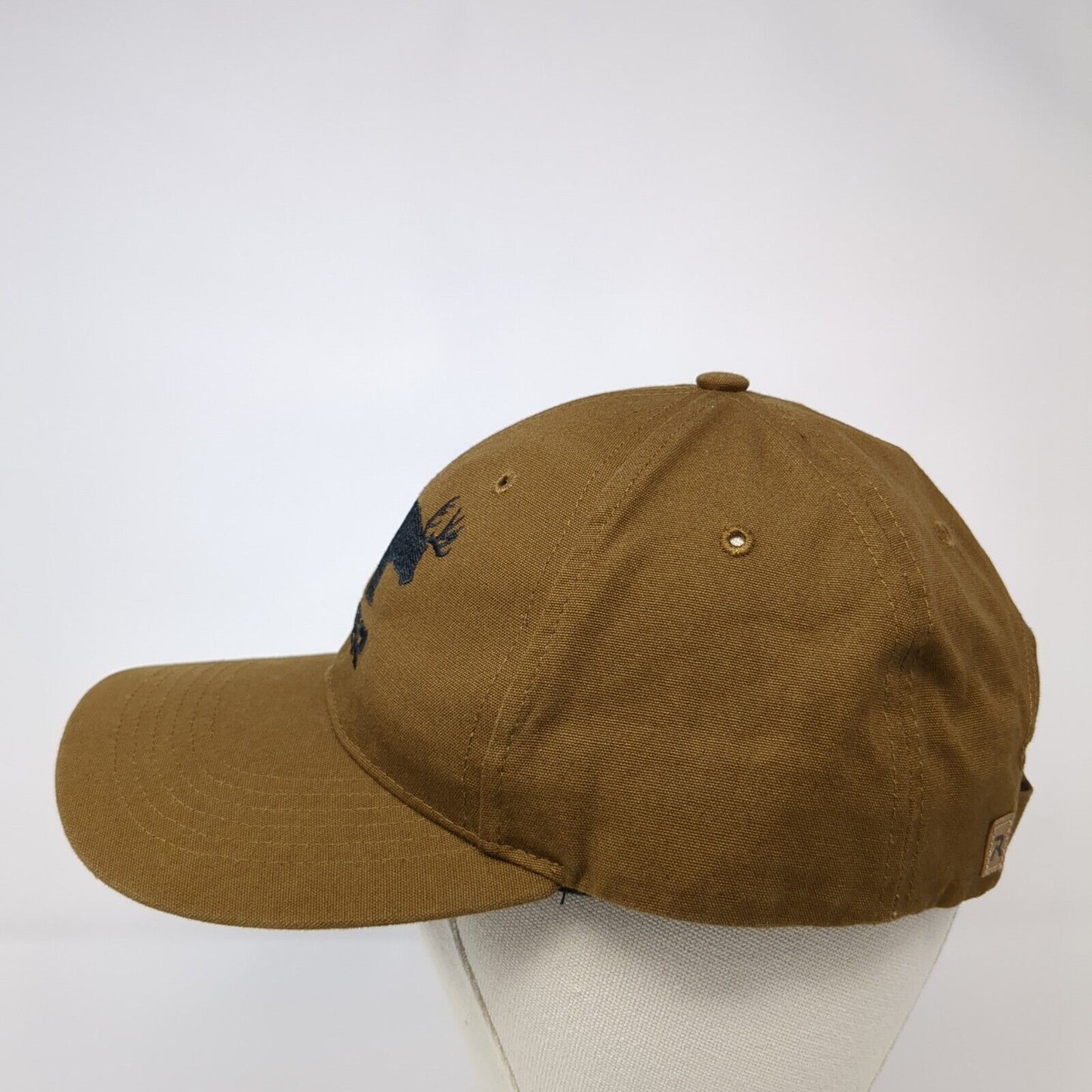Beer Strapback Hat Brown One Size Adjustable Embroidered Richardson
