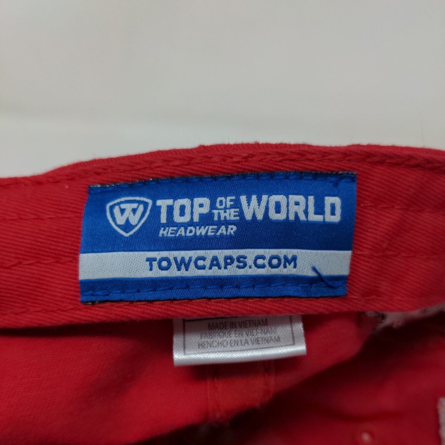 Top of the World Men's Slideback Hat Red Ohio State Big 10 2017 Football Logo