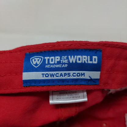 Top of the World Men's Slideback Hat Red Ohio State Big 10 2017 Football Logo