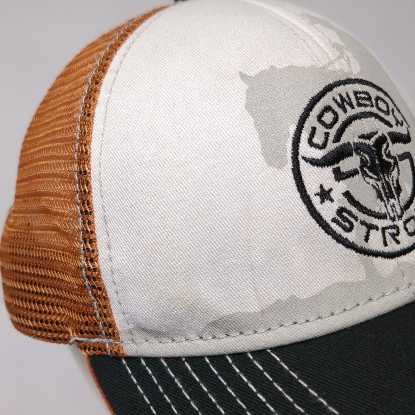 Cowboy Strong Snapback Mesh Back Trucker Hat Multi One Size Buck Wear