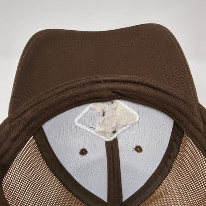 Idaho Strapback Hat Brown OS Adjustable Embroidered Mesh Back Smith-Southwestern