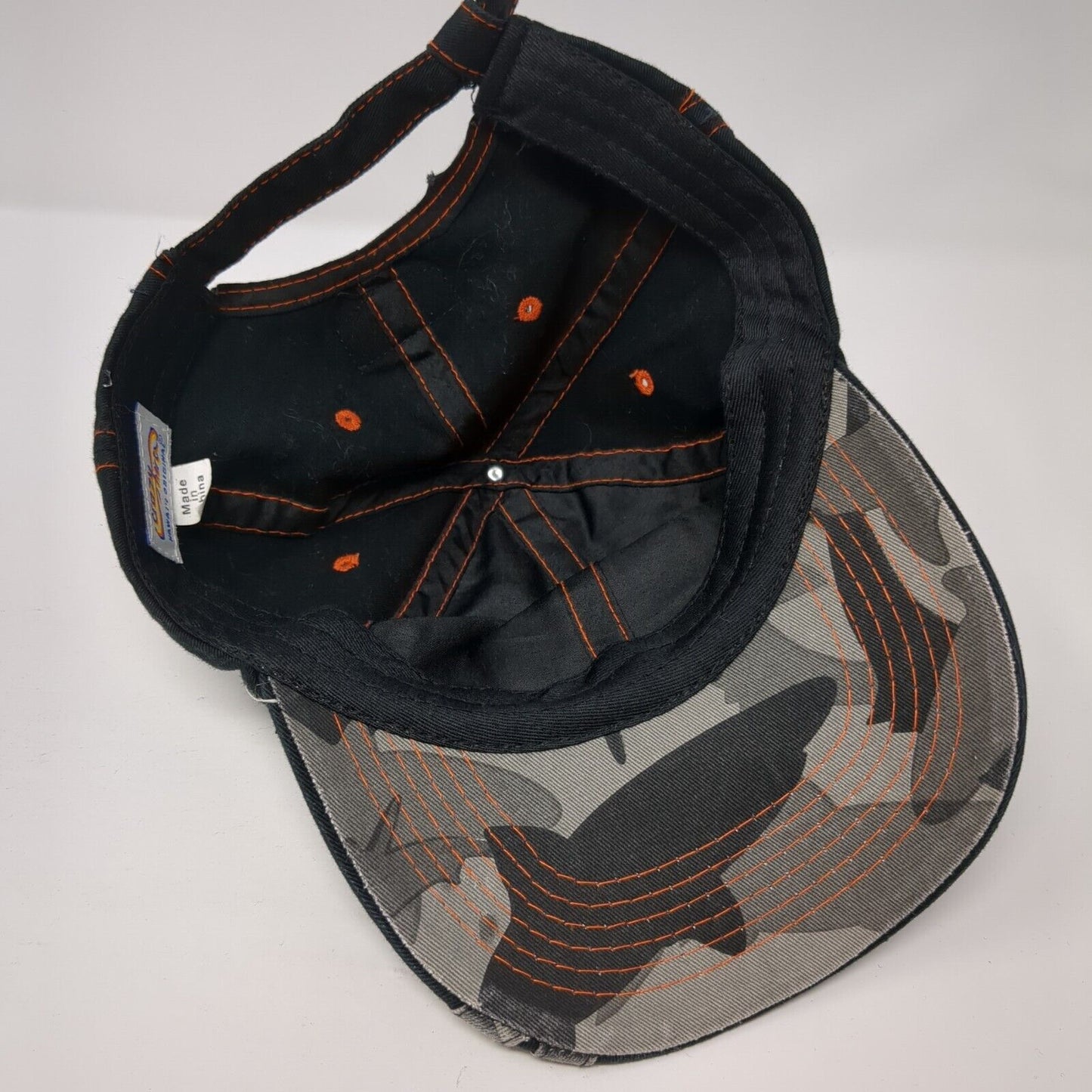 Crazy Shirts Strapback Hat Camouflage One Size Adjustable Shark Patch