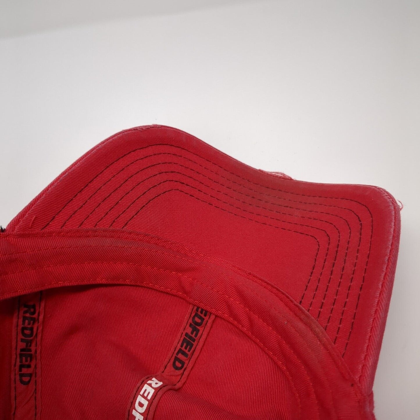 Redfield Strapback Hat Red One Size Adjustable Solid 6 Panel Outdoor