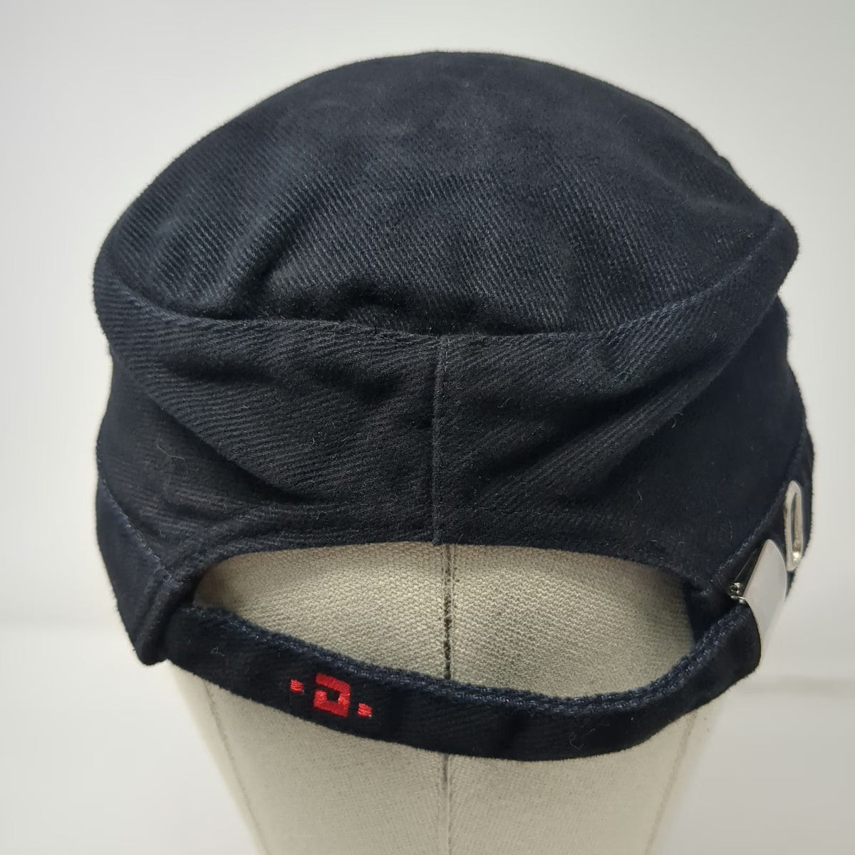 Dudek Army Cap Black One Size Adjustable Slideback Embroidered Cotton Hat