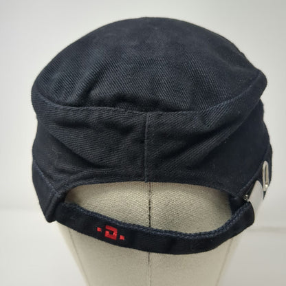 Dudek Army Cap Black One Size Adjustable Slideback Embroidered Cotton Hat