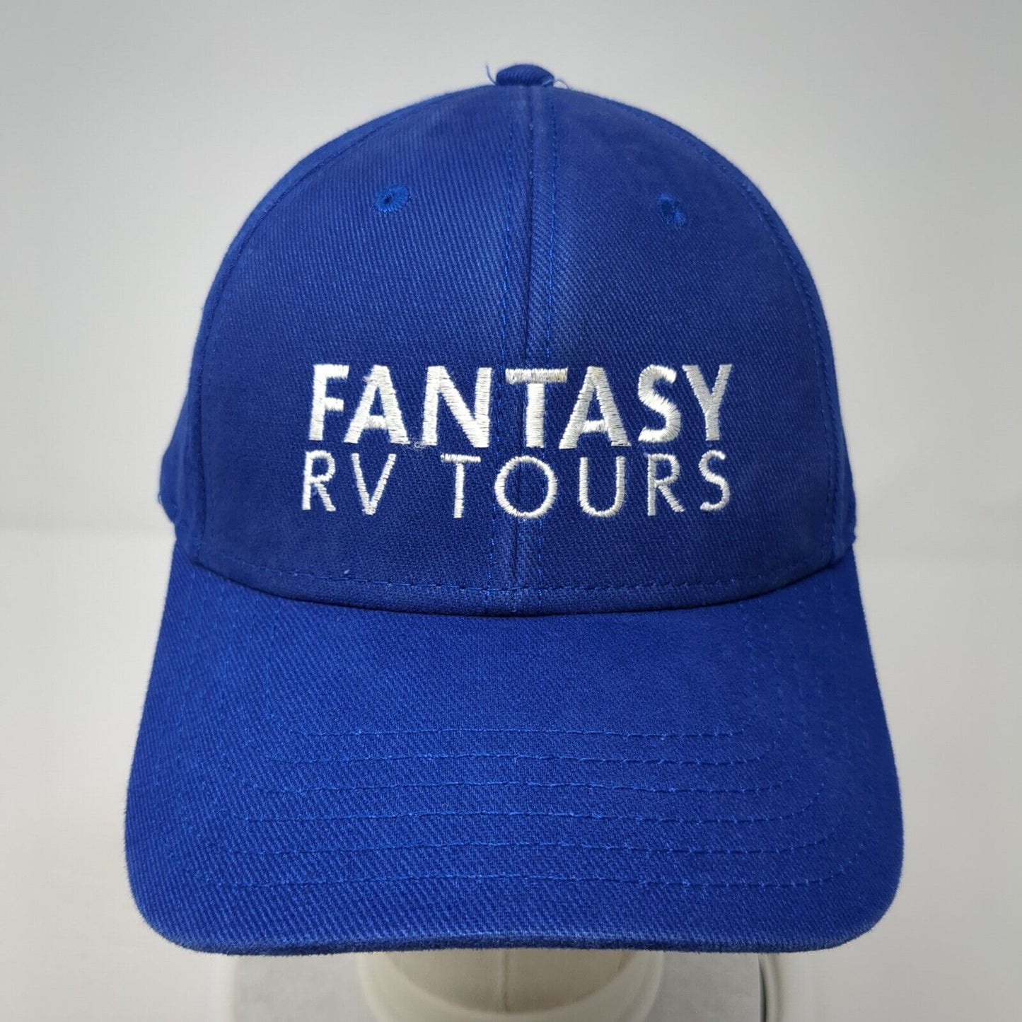 Fantasy RV Tours Strapback Hat Blue One Size Adjustable Embroidered Otto Cap