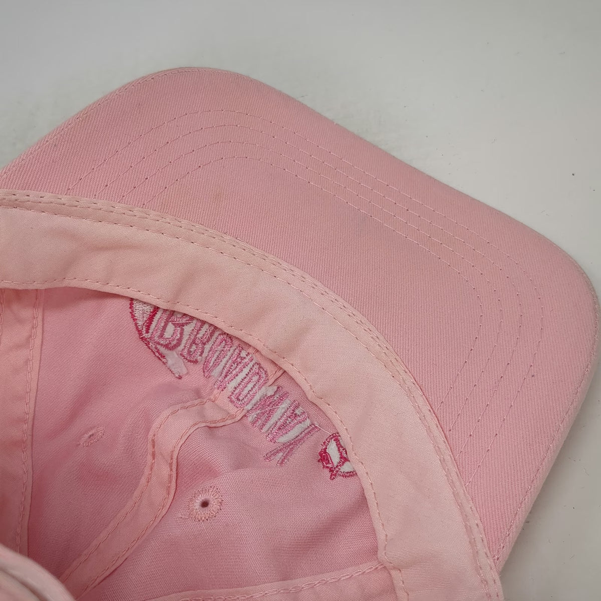 Headliner Broadway Baseball Cap Pink One Size Breast Cancer Awareness Ribbon Hat