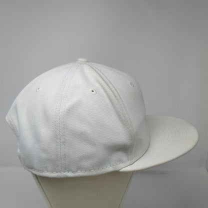 New Era Snapback White One Size Patron Tequila Bee Logo 9FIFTY Flat Brim Hat