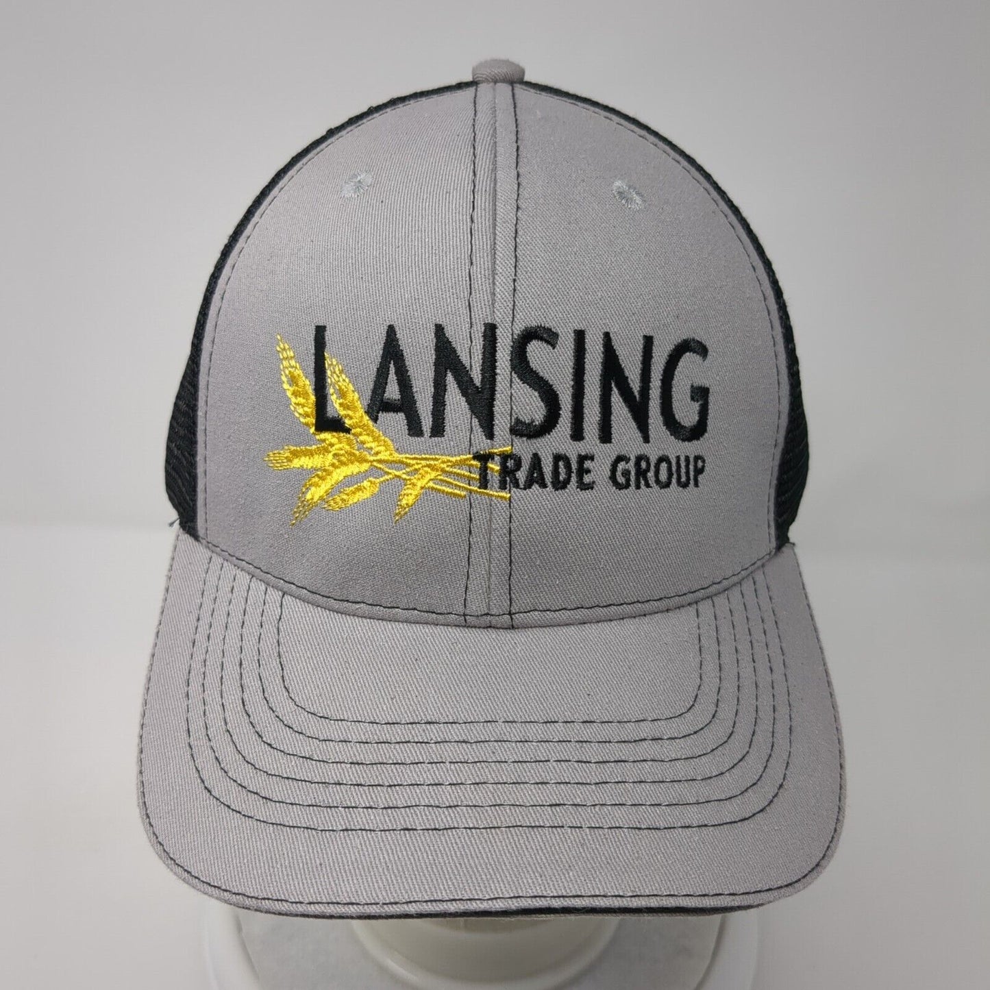 Lansing Trade Group Idaho Strapback Trucker Hat Gray OS Adjustable Mesh Back