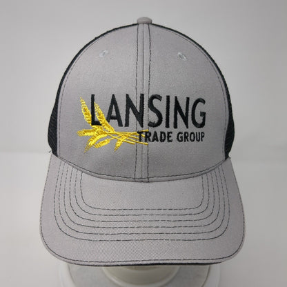 Lansing Trade Group Idaho Strapback Trucker Hat Gray OS Adjustable Mesh Back