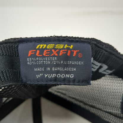 Yupoong Baseball Cap Black One Size Mesh Flexfit Curved Brim Embroidered CAF hat