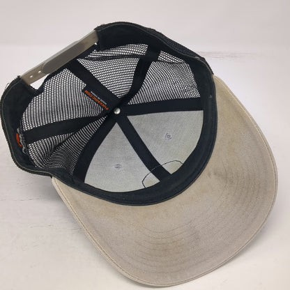 Pukka Tamarack Resort Mountain Patch Trucker Hat Gray Black One Size Snapback
