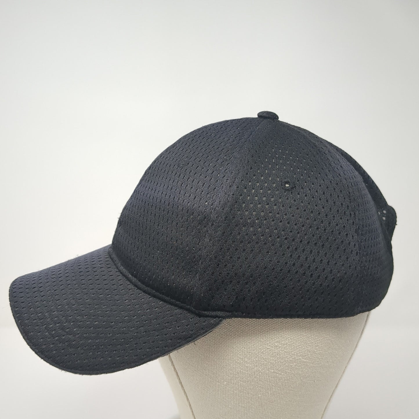 Chef Works Slideback Hat Black One Size Adjustable Solid Mesh Blank
