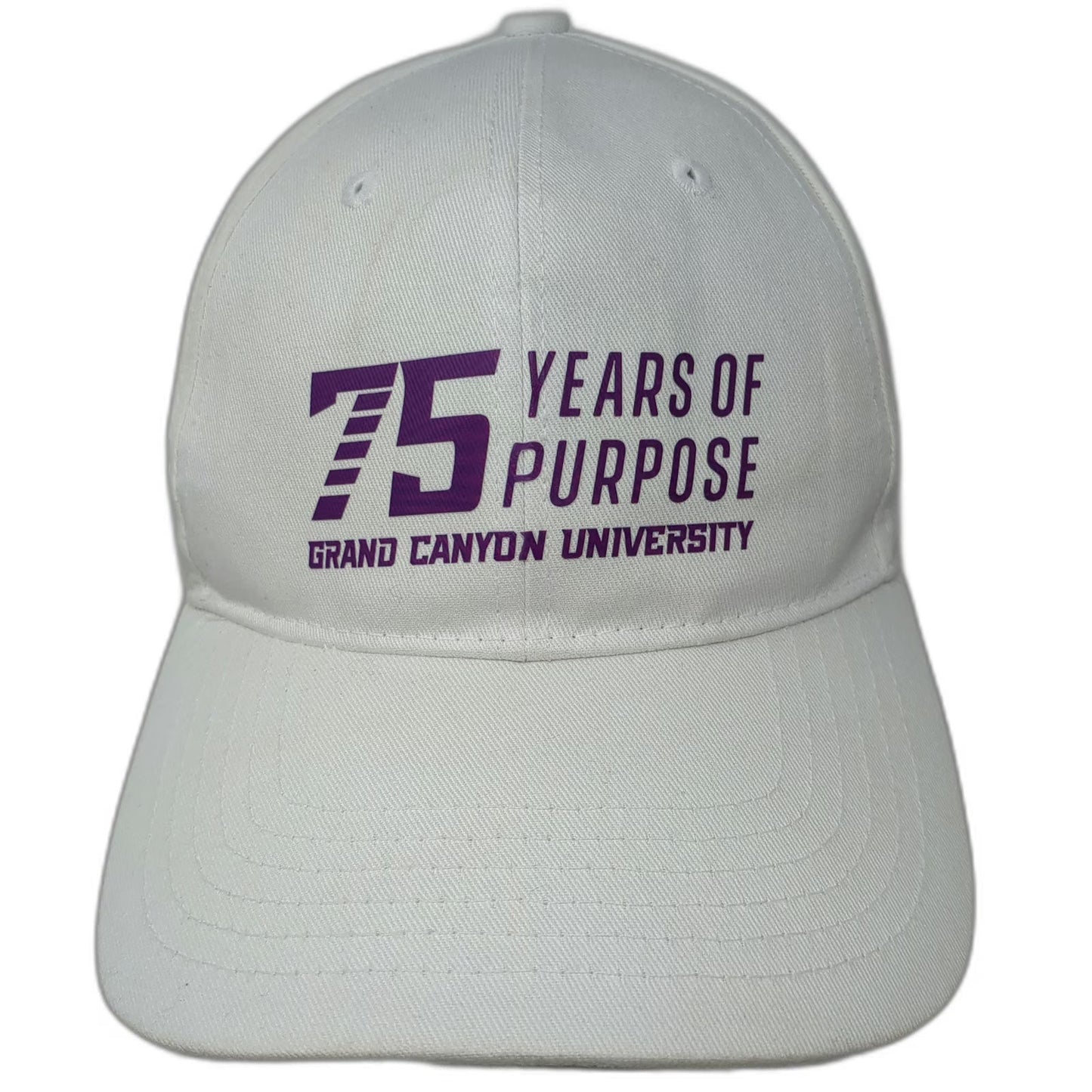Direct Caps Snapback White One Size Hat 75 Years Purpose Grand Canyon University