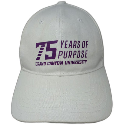 Direct Caps Snapback White One Size Hat 75 Years Purpose Grand Canyon University