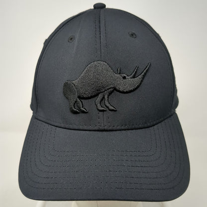 The Game Baseball Cap Black One Size Fitted Rhino Lounge 204 Jackson MS Hat 3D
