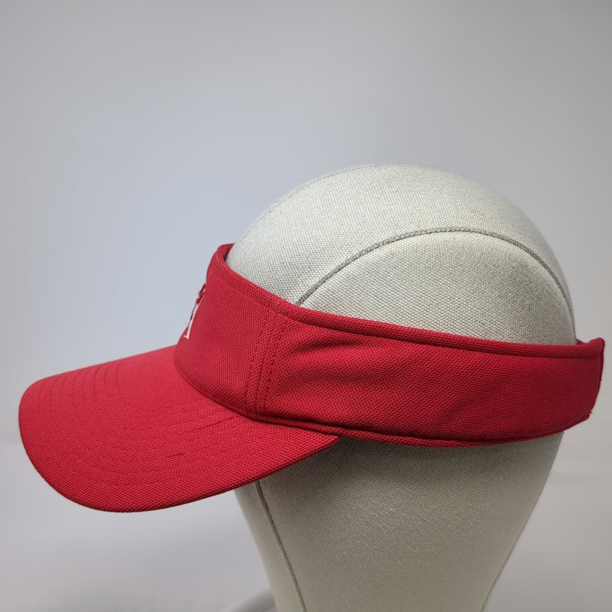 Chick-fil-A Visor Hat Red One Size Adjustable Strapback Logo Restaurant Uniform