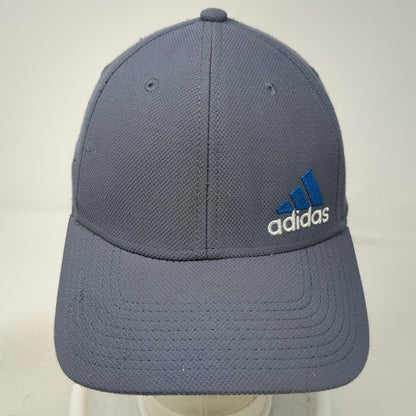 Adidas Baseball Cap Gray M Stretch Fit Embroidered Logo AEROREADY Athletic Hat