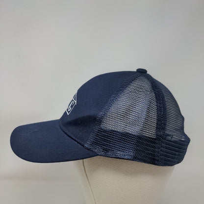 ICG Strapback Mesh Back Trucker Hat Blue One Size Port Authority