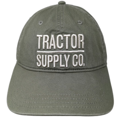 Tractor Supply Co. Snapback Green One Size Hat Embroidered Logo Baseball Cap