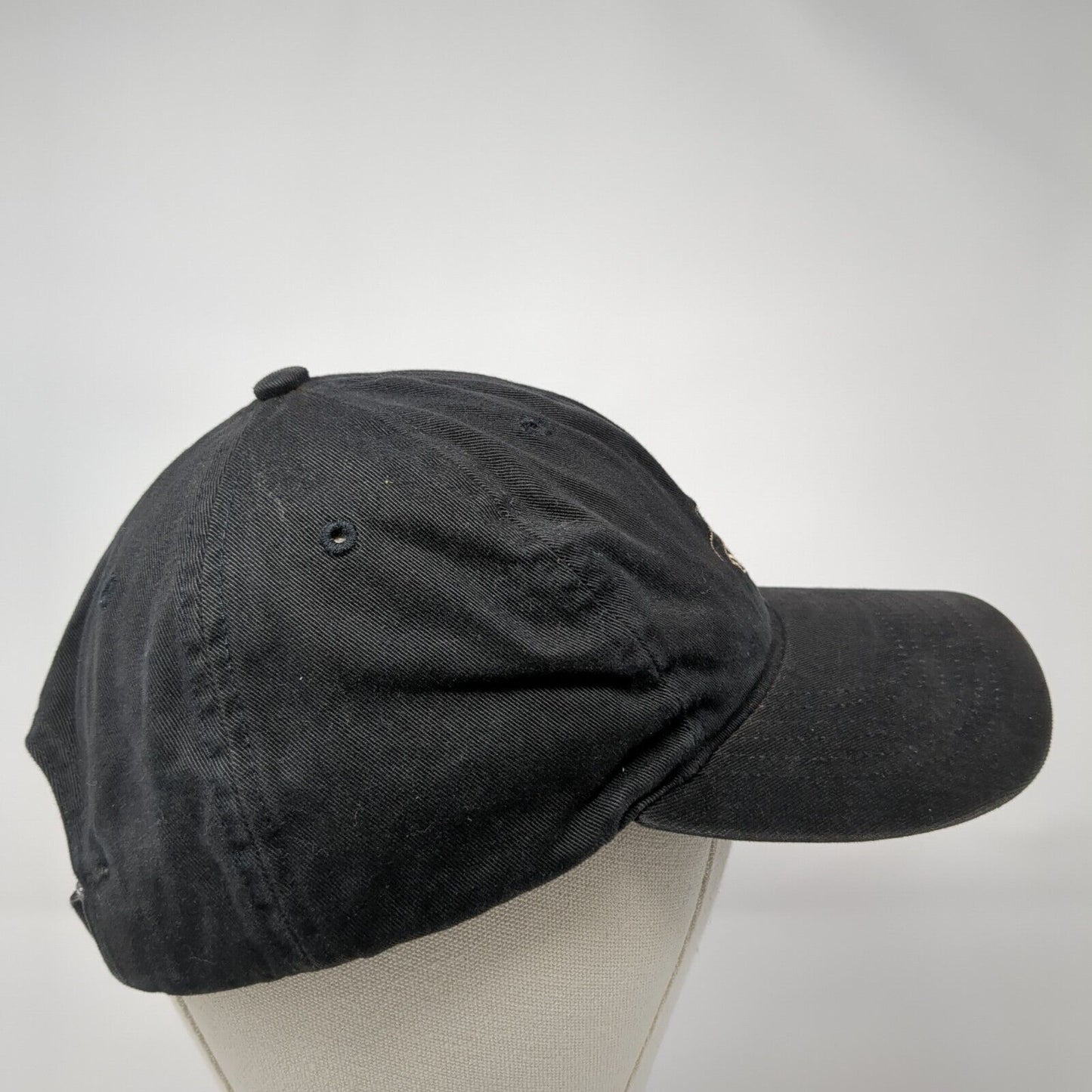 Richardson Slideback Hat Black One Size Embroidered Logo Adjustable