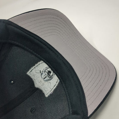 Las Vegas Raiders NFL Team Apparel Black Hat One Size Strapback Embroidered Cap