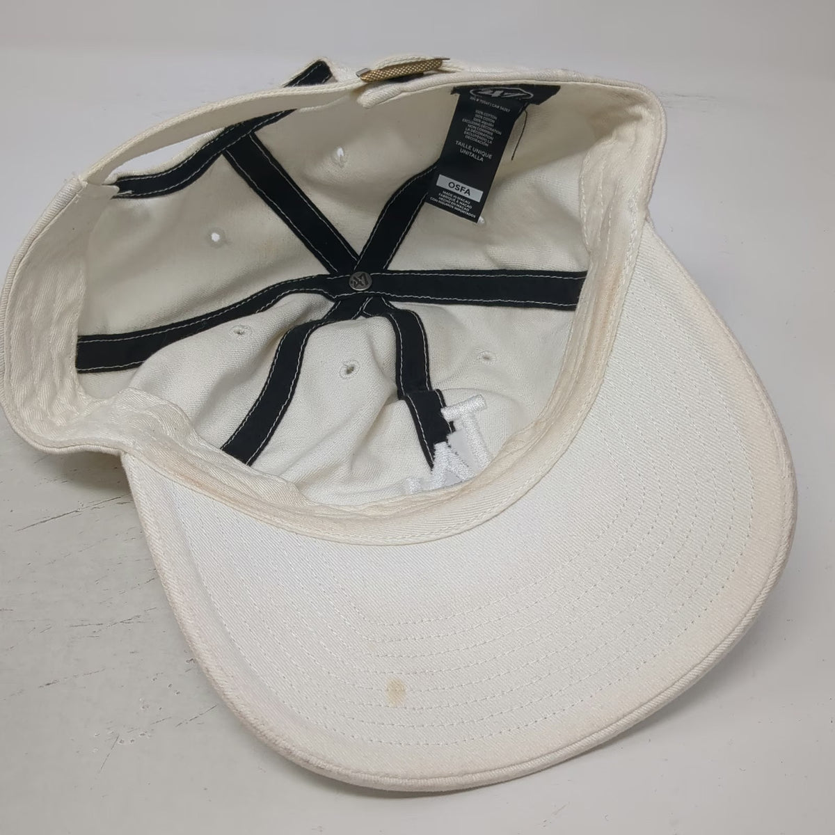 Los Angeles Dodgers MLB '47 Baseball Cap White One Size Embroidered Logo Hat