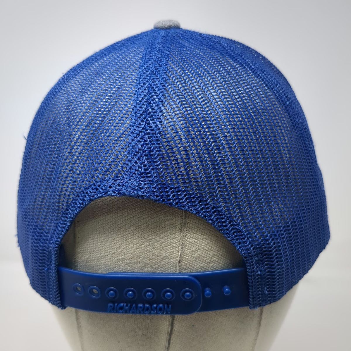 Richardson 112 Trucker Hat Gray Blue One Size Avalanche Science Mesh Snapback