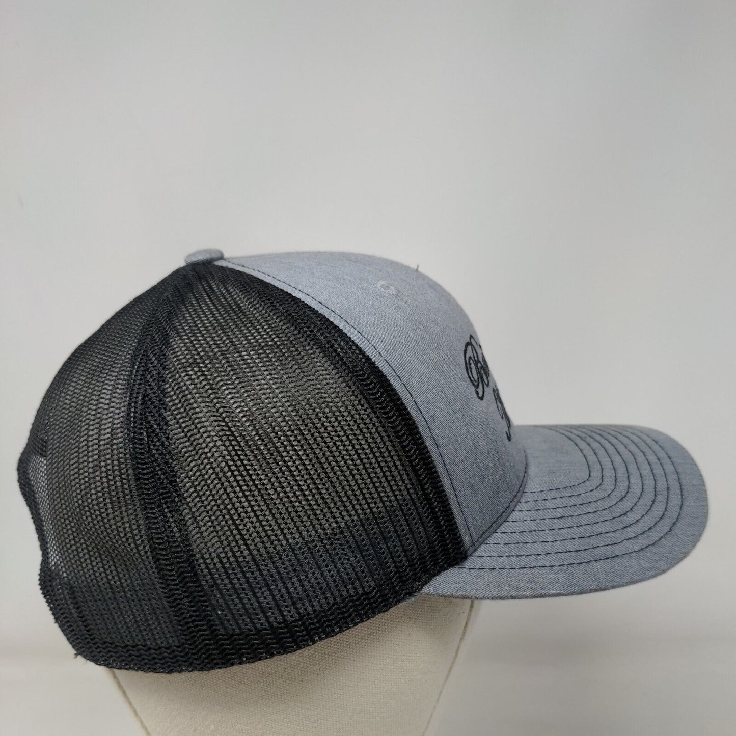 Boise River Marathon Snapback Trucker Hat Gray OS Adjustable Mesh Richardson