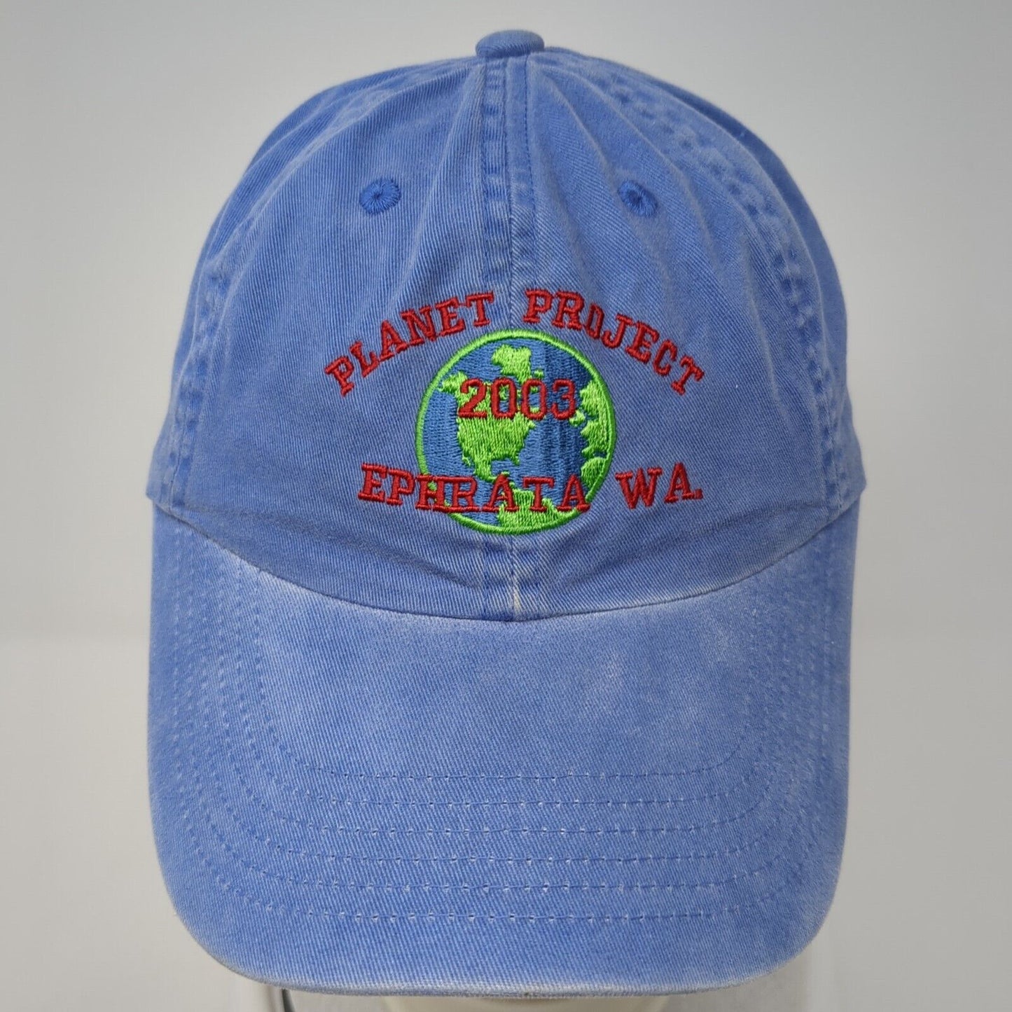 Planet Project 2003 Ephrata WA Slideback Hat Blue One Size Adjustable