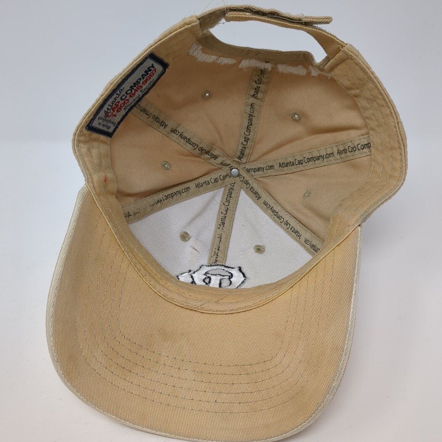 Old Dominion Freight Line Strapback Hat Tan OS Adjustable Embroidered Atlanta