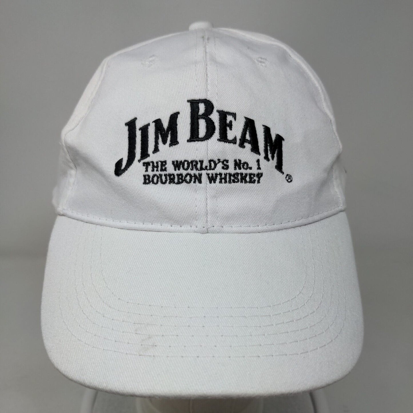 Jim Beam The World's No. 1 Bourbon Whiskey Slideback Hat One Size Embroidered