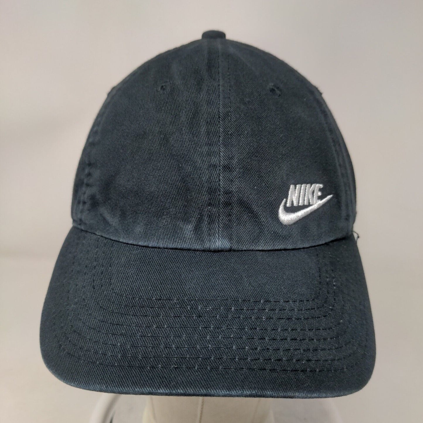 Nike Swoosh Slideback Hat Blue OSFM Embroidered Logo Heritage86 6 Panel