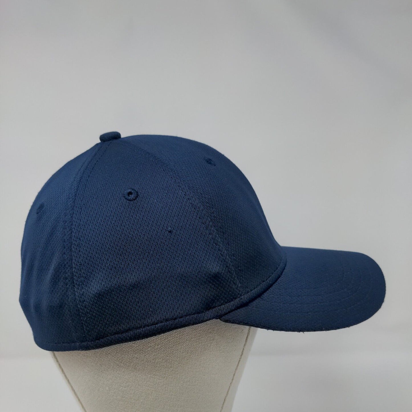 Athletic Works Fitted Hat Blue S/M Lightweight Vented Holes 6 Panel Blank