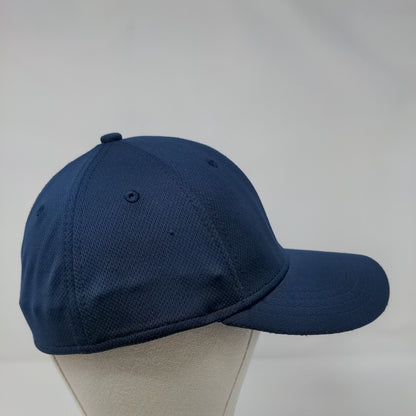 Athletic Works Fitted Hat Blue S/M Lightweight Vented Holes 6 Panel Blank