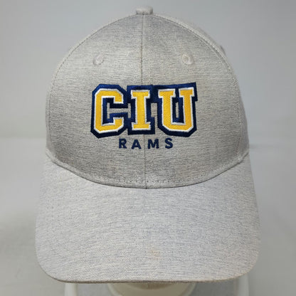 Ahead CIU Rams Hat Baseball Cap Gray One Size Strapback Embroidered Logo Curve