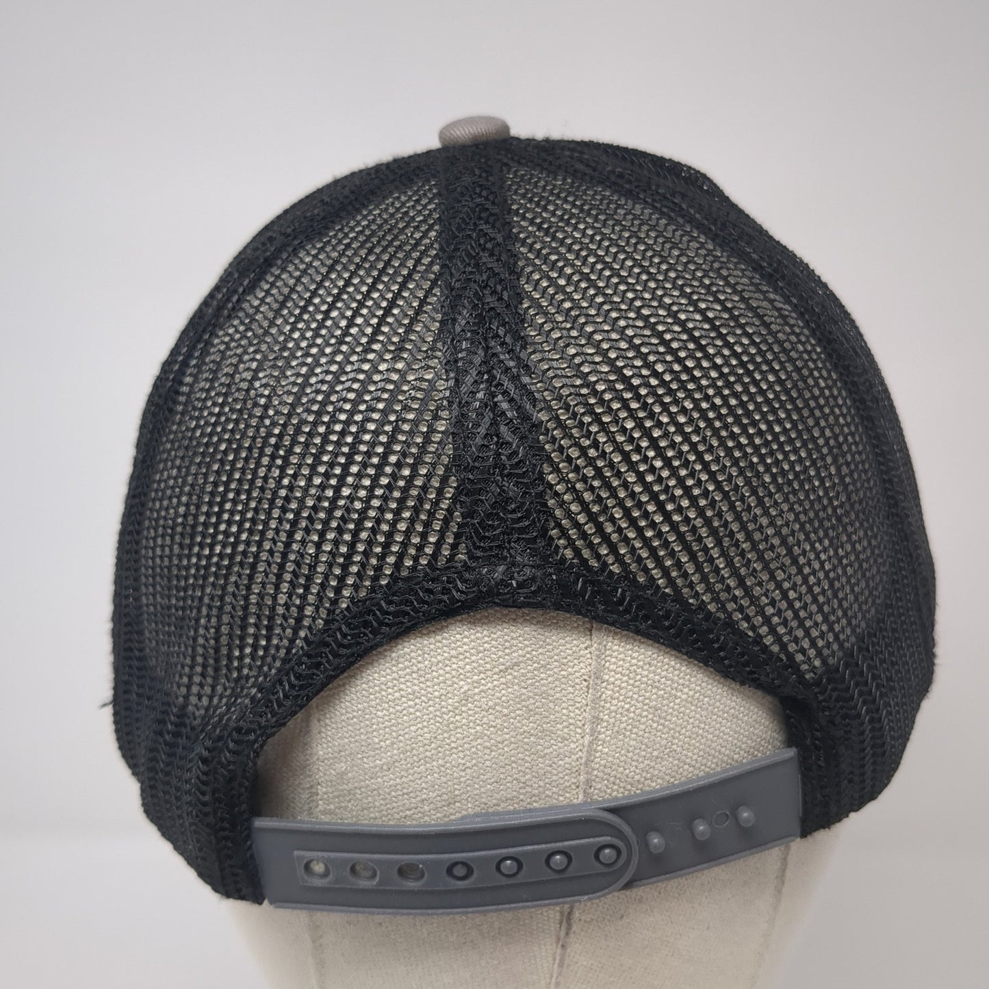 Horsepower Is Our Superpower Snapback Trucker Hat Gray One Size Mesh Back