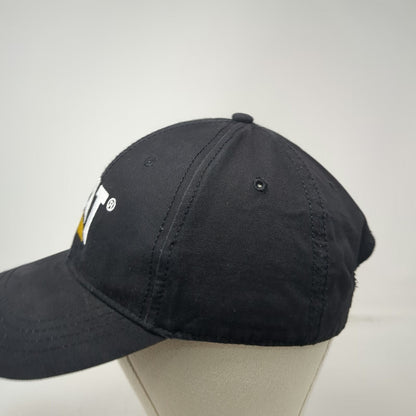 Caterpillar CAT Baseball Cap Black One Size Adjustable Cotton Slideback Hat Logo