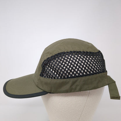 Unbranded Strapback 5 Panel Cap Green One Size Adjustable Breathable Blank