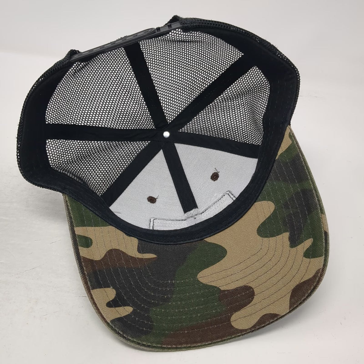 NW MTN Challenge Green Black Brown Mesh Camo One Size Trucker Hat Snapback