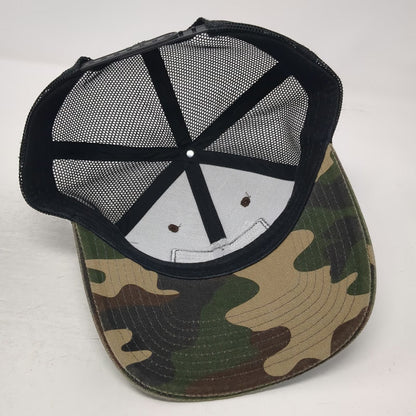 NW MTN Challenge Green Black Brown Mesh Camo One Size Trucker Hat Snapback