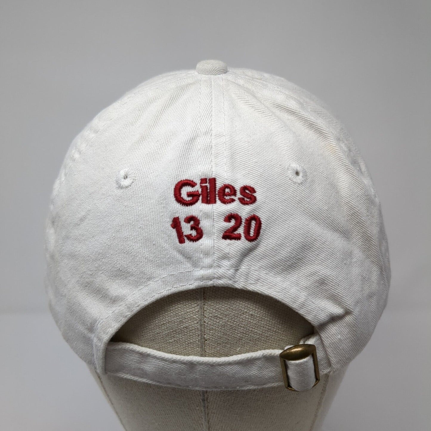 Micds 2019 Lacrosse State Champs Slideback Hat White OS Adjustable Embroidered