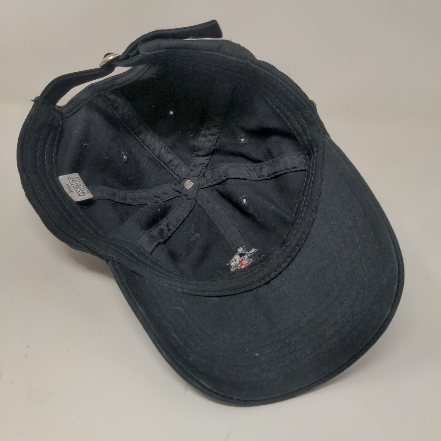 Disney Mickey Mouse Men's Slideback Hat Black Adjustable Embroidered Logo