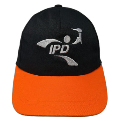 Black Orange IPD Torch Logo Baseball Cap One Size Strapback Hat Embroidered